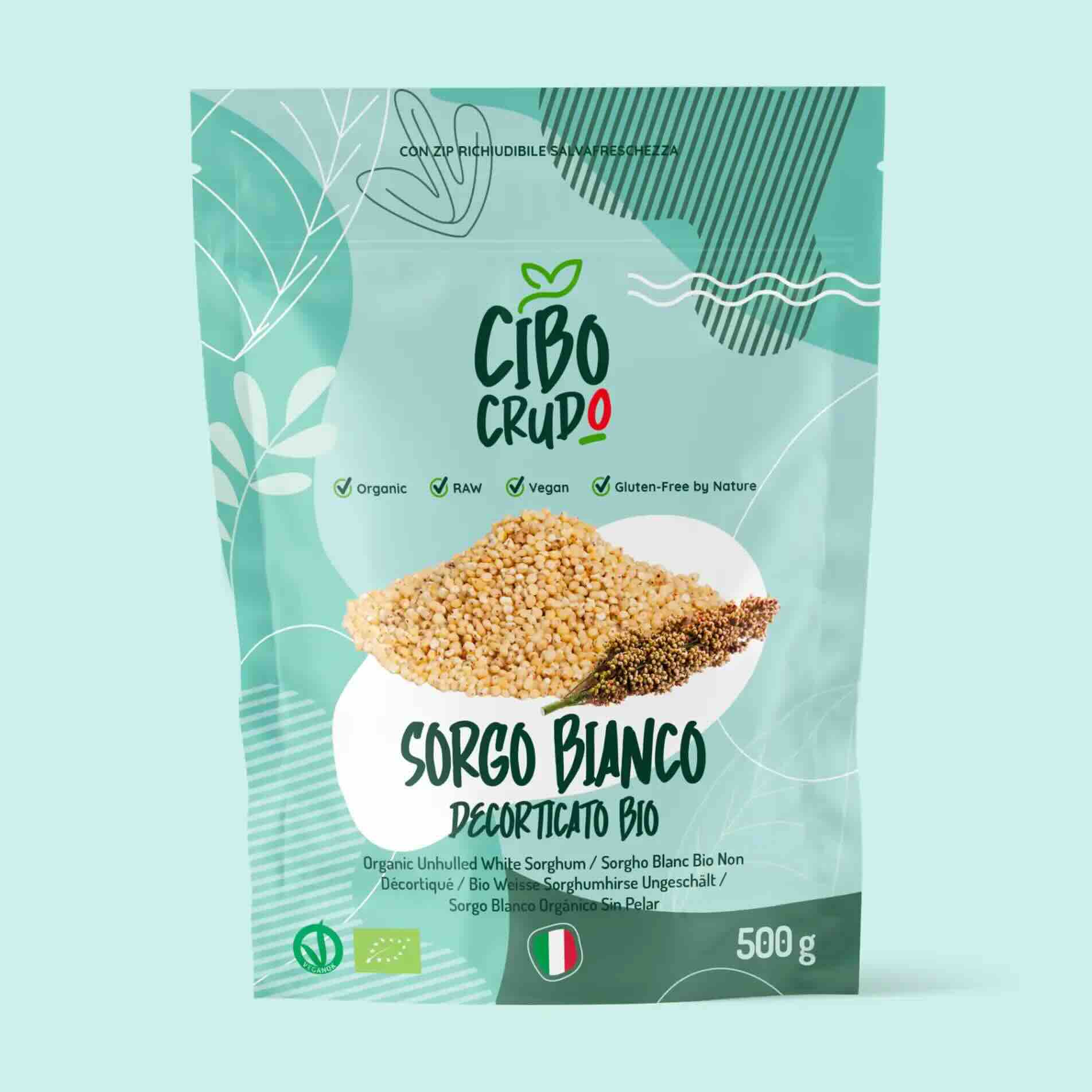 Sorgo Bianco Decorticato Crudo Bio - 500 gr